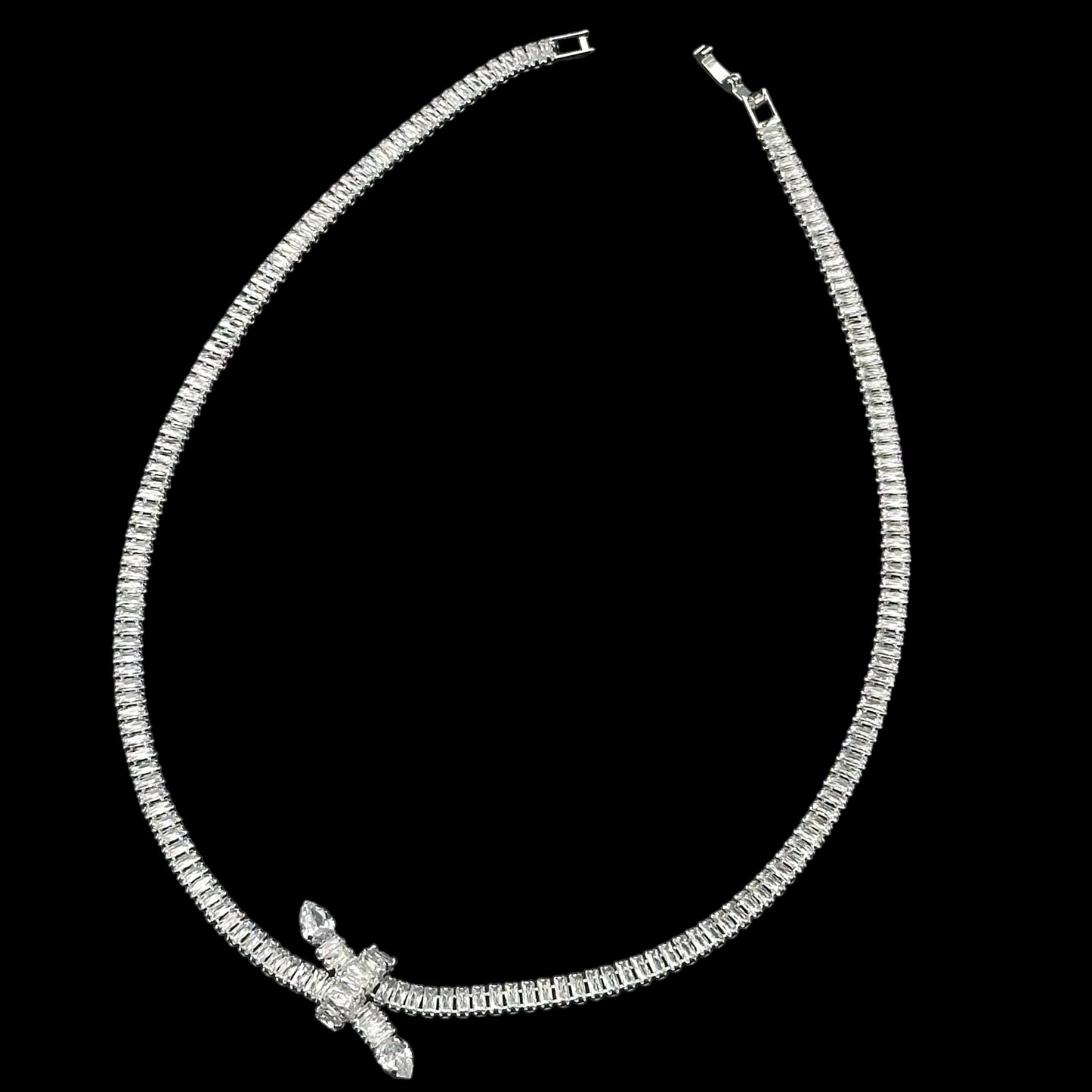 Colier Tennis Serpent Silver