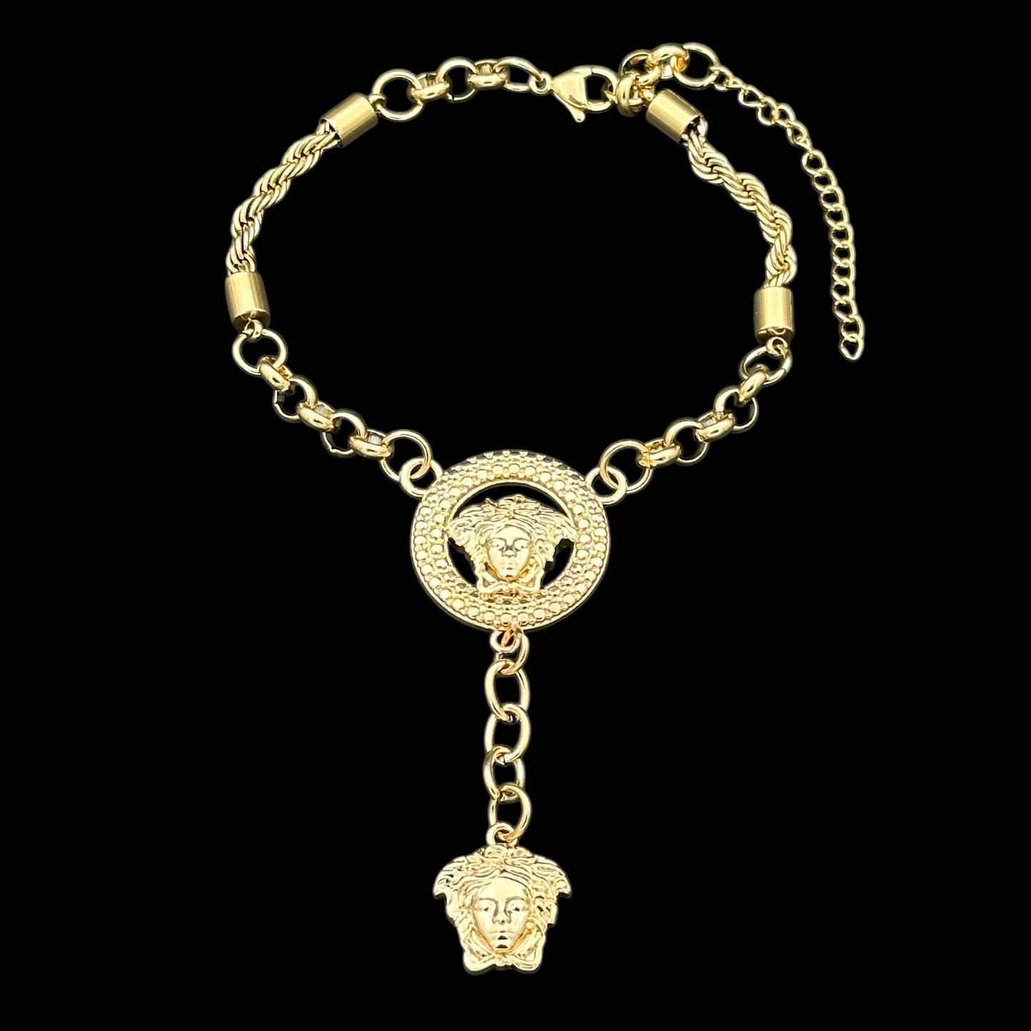 Brățară mână & picior Medusa Placată cu Aur 18K