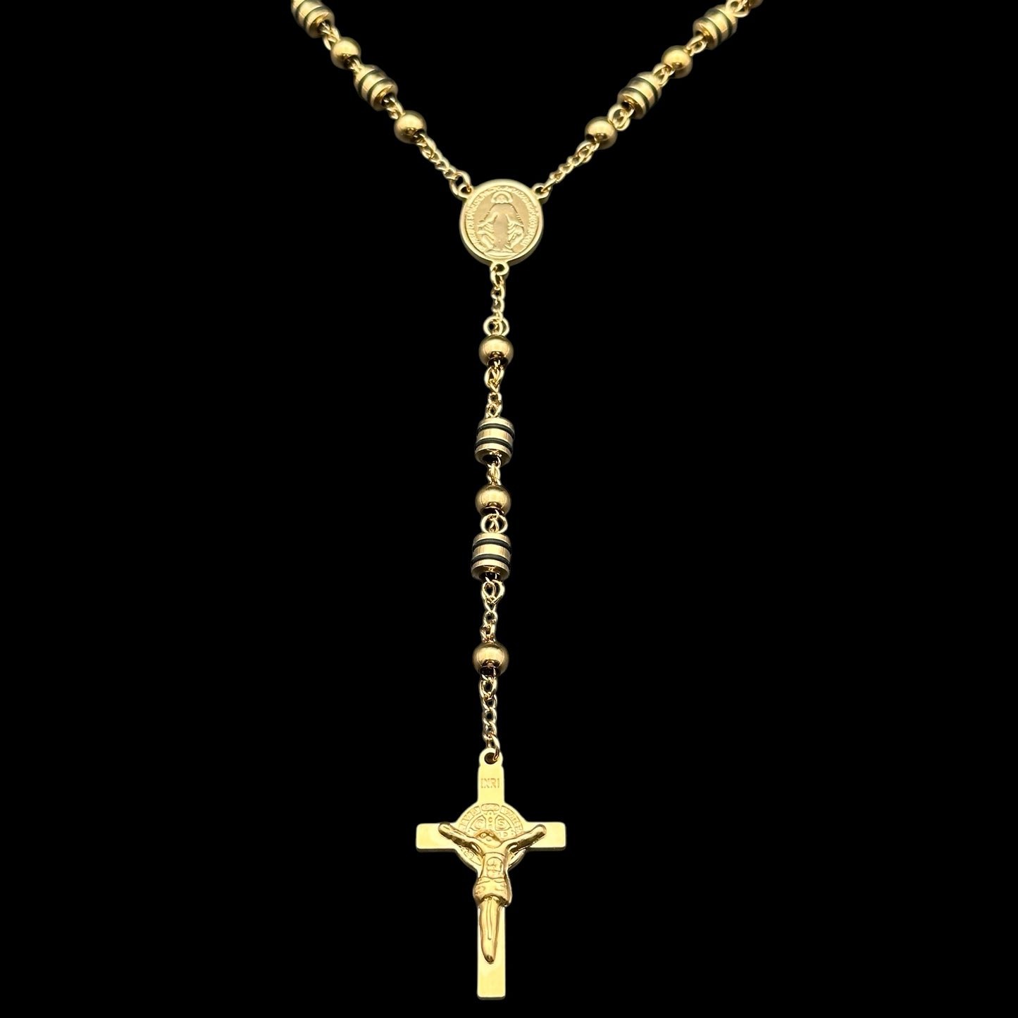 Colier Rosary Vintage Gold INOX