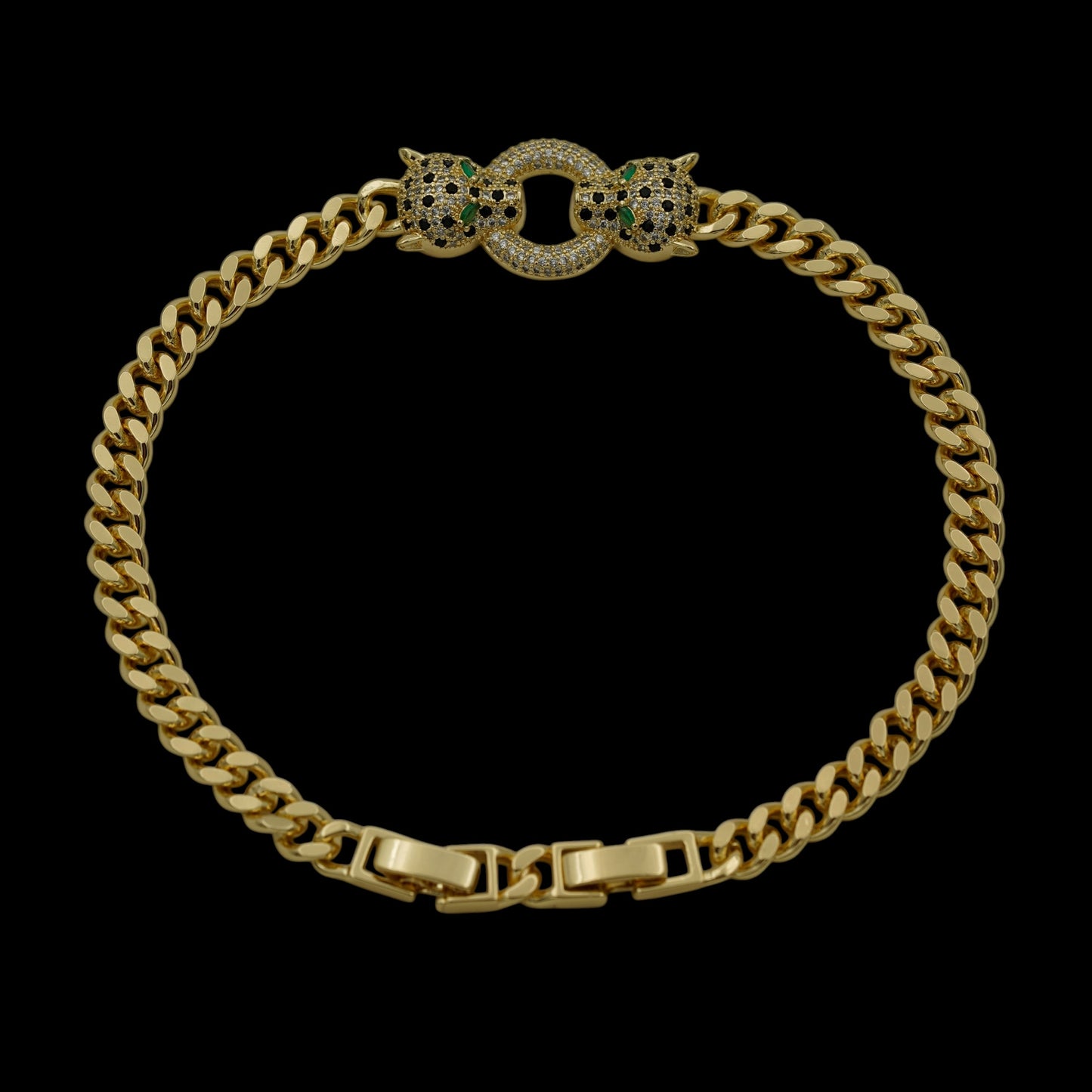 Bratara de picior Panthera Frost Placata cu Aur 18K