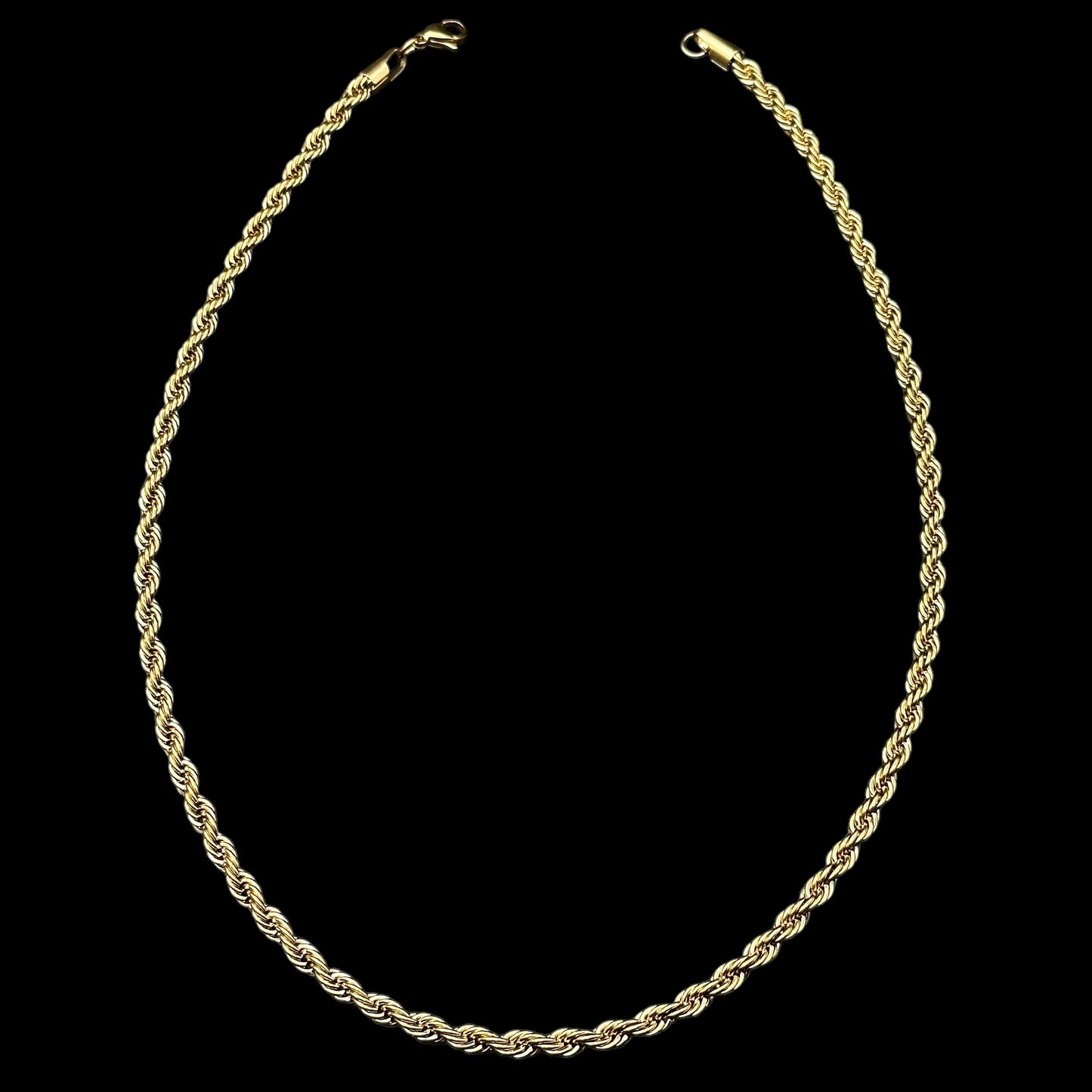 Colier Rope 4MM Gold INOX