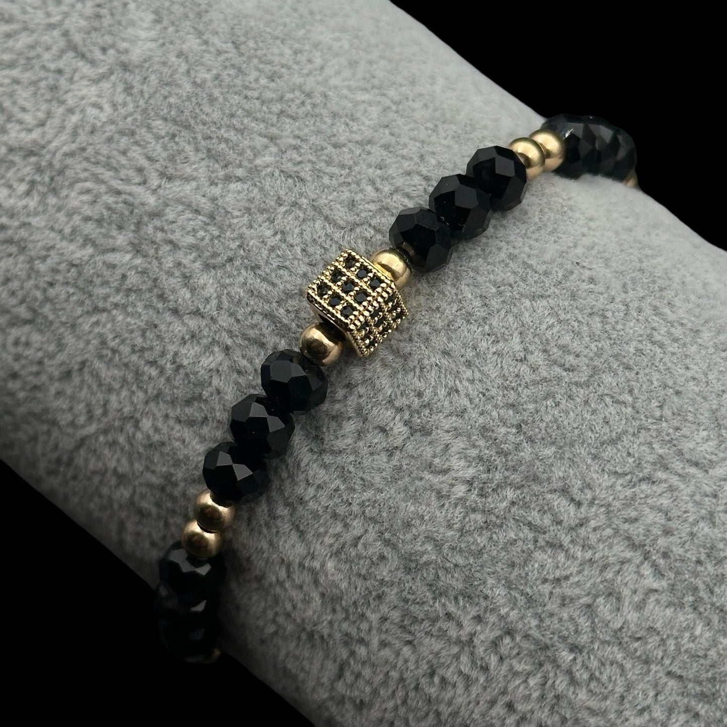 Brățară reglabilă Cube Black