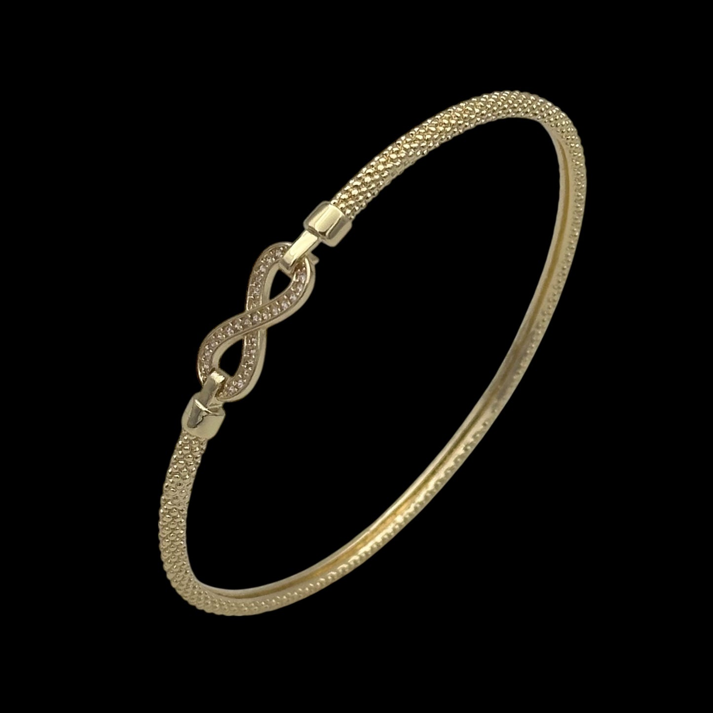 Brățară Fixă Infinity Placată cu Aur 18K