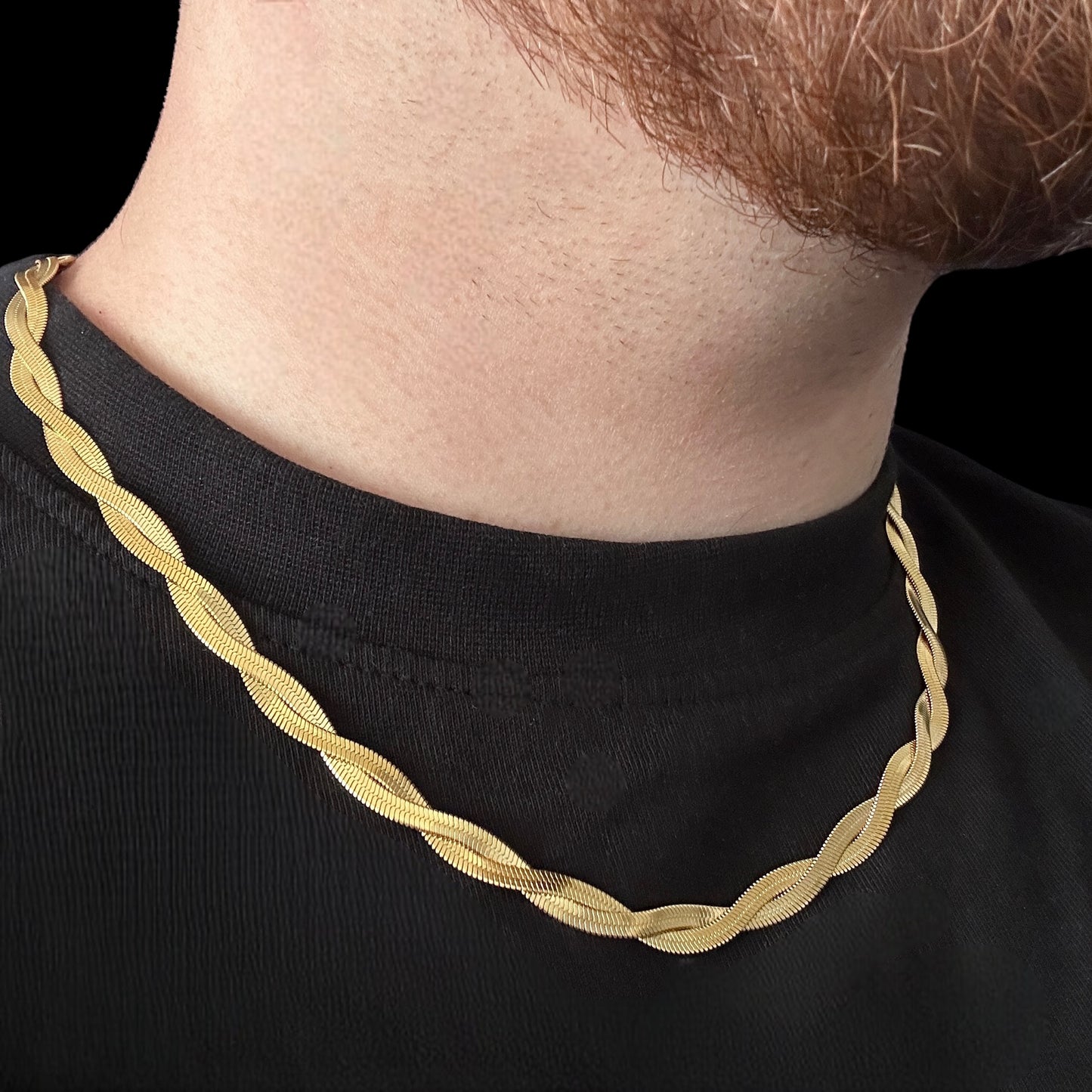 Colier Snake 2 Gold INOX