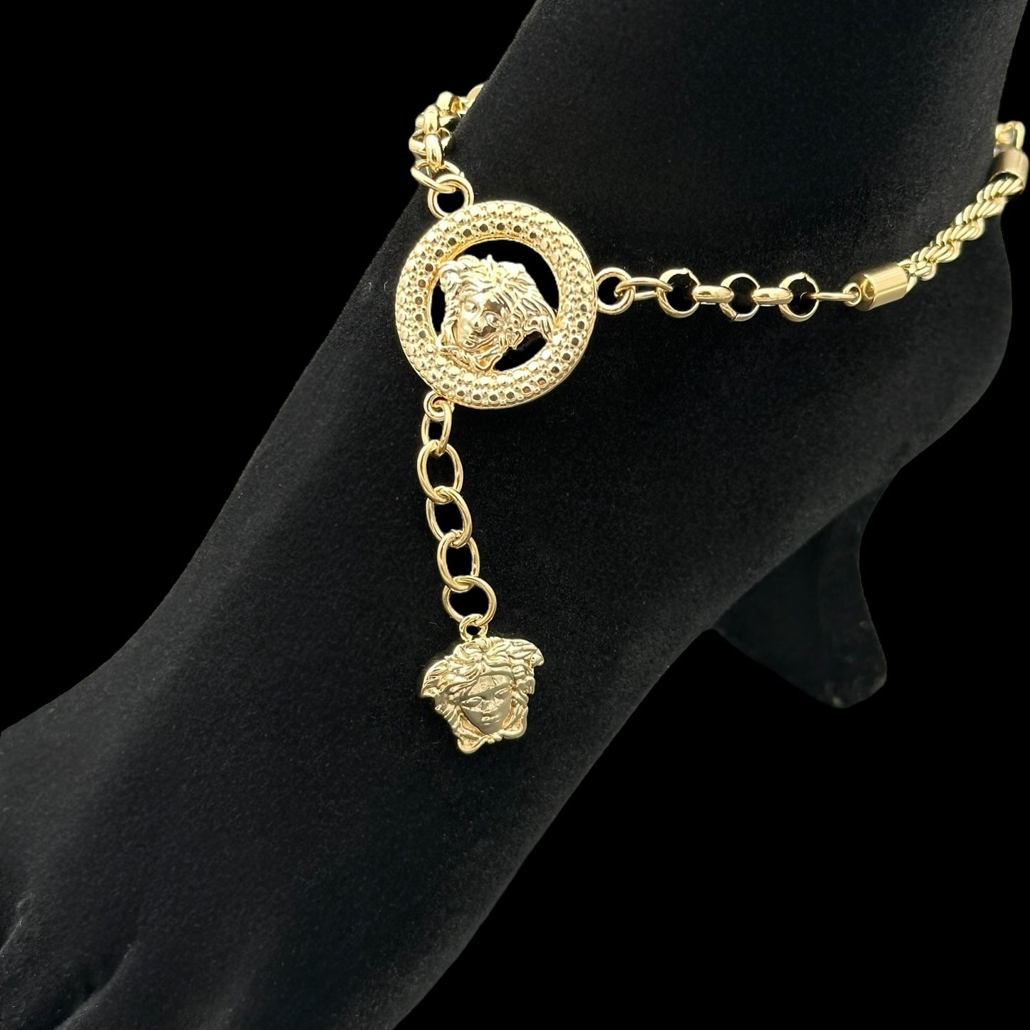 Brățară mână & picior Medusa Placată cu Aur 18K