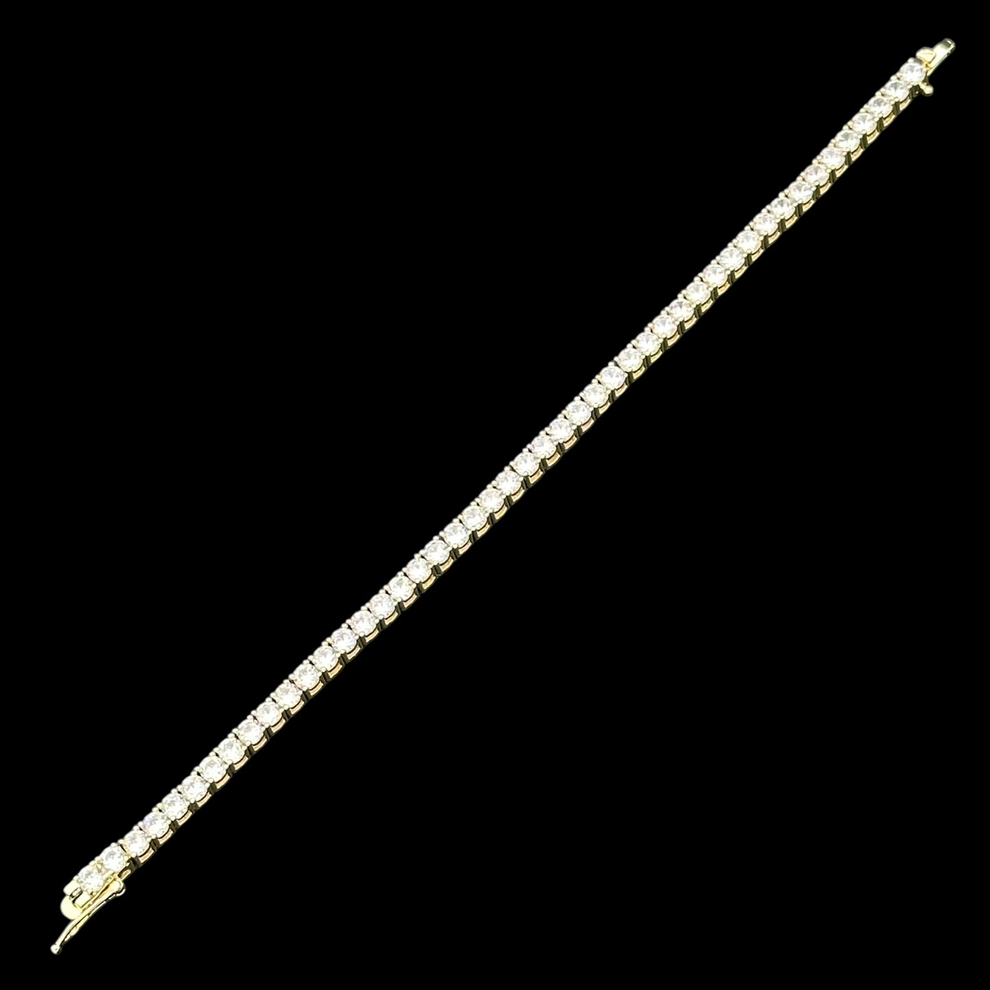 Brățară Tennis 4mm Placată cu Aur 18K