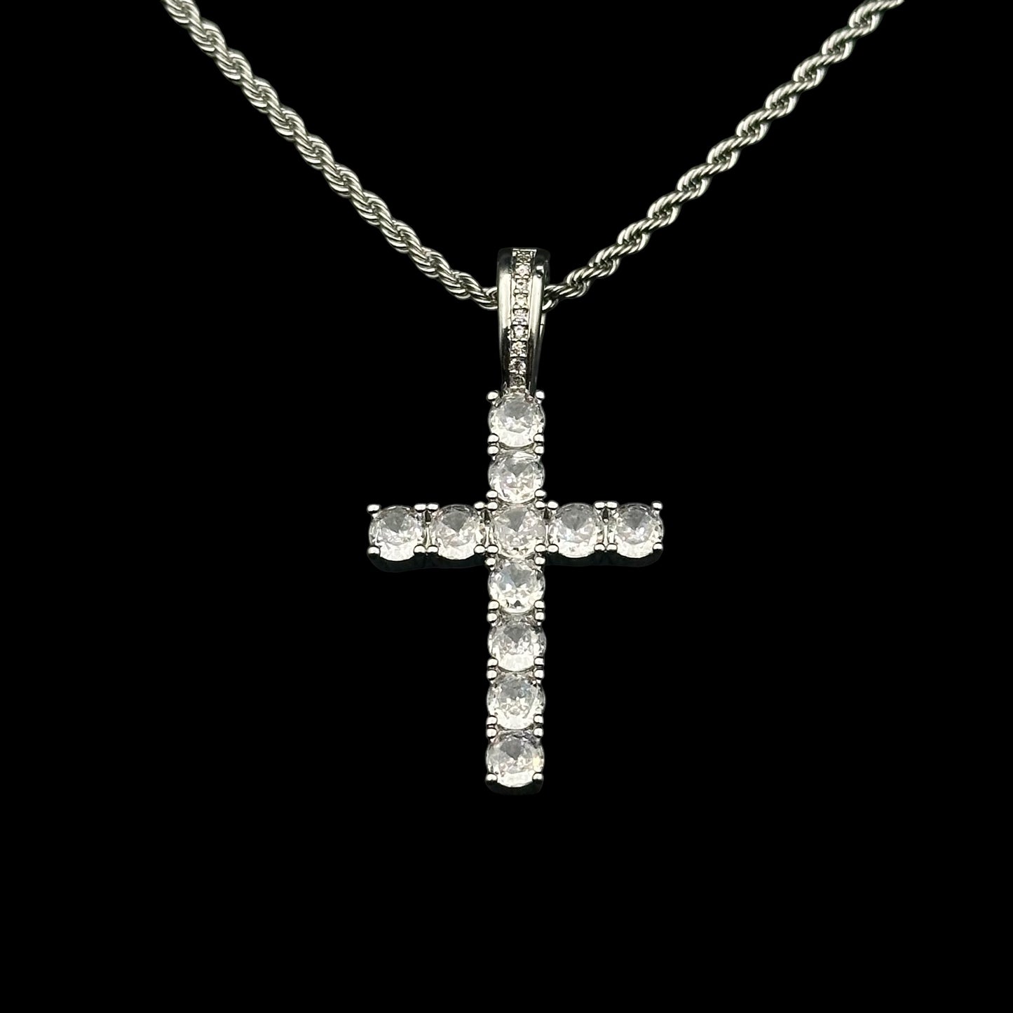 Colier Cross Silver