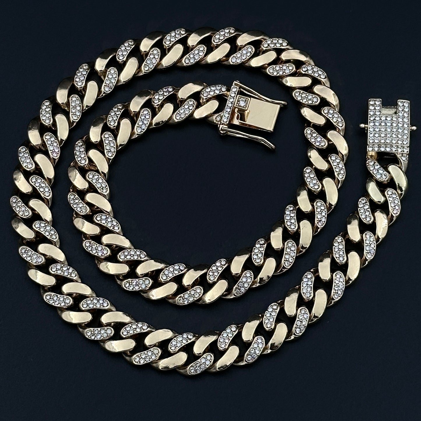 Colier Cuban Improved Gold