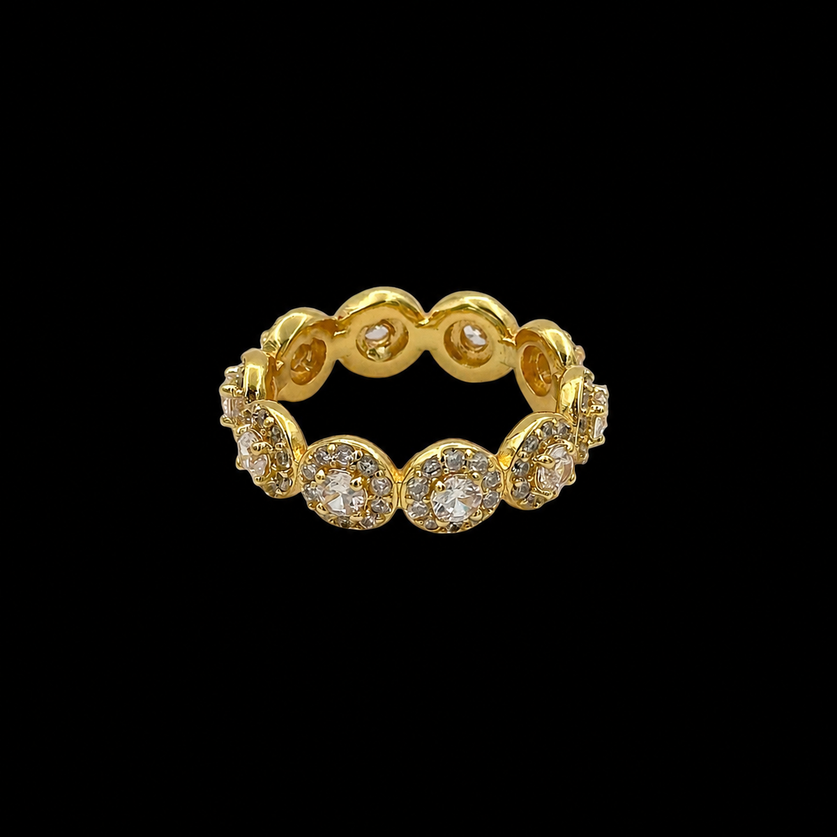 Inel Tennis Angely Placat cu Aur 18K
