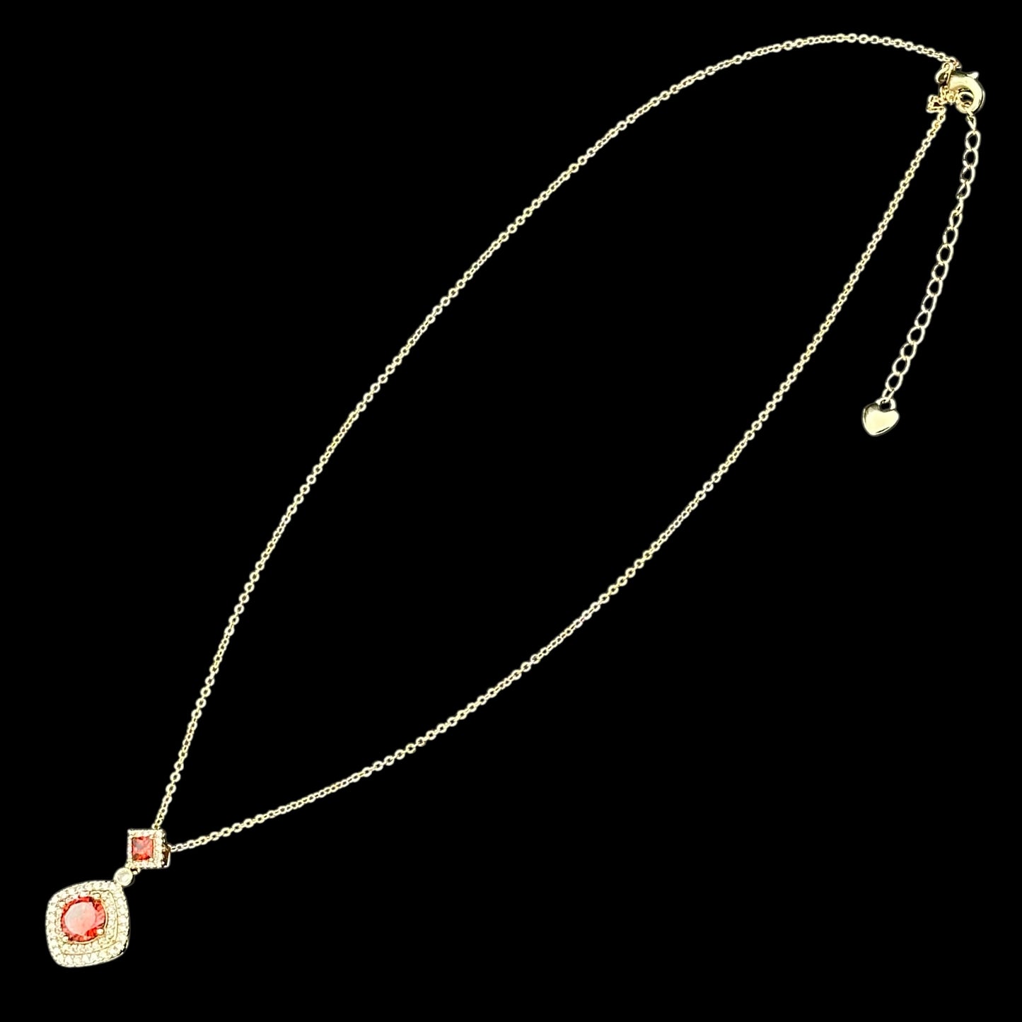 Colier Diamond Red Placat cu Aur 18K