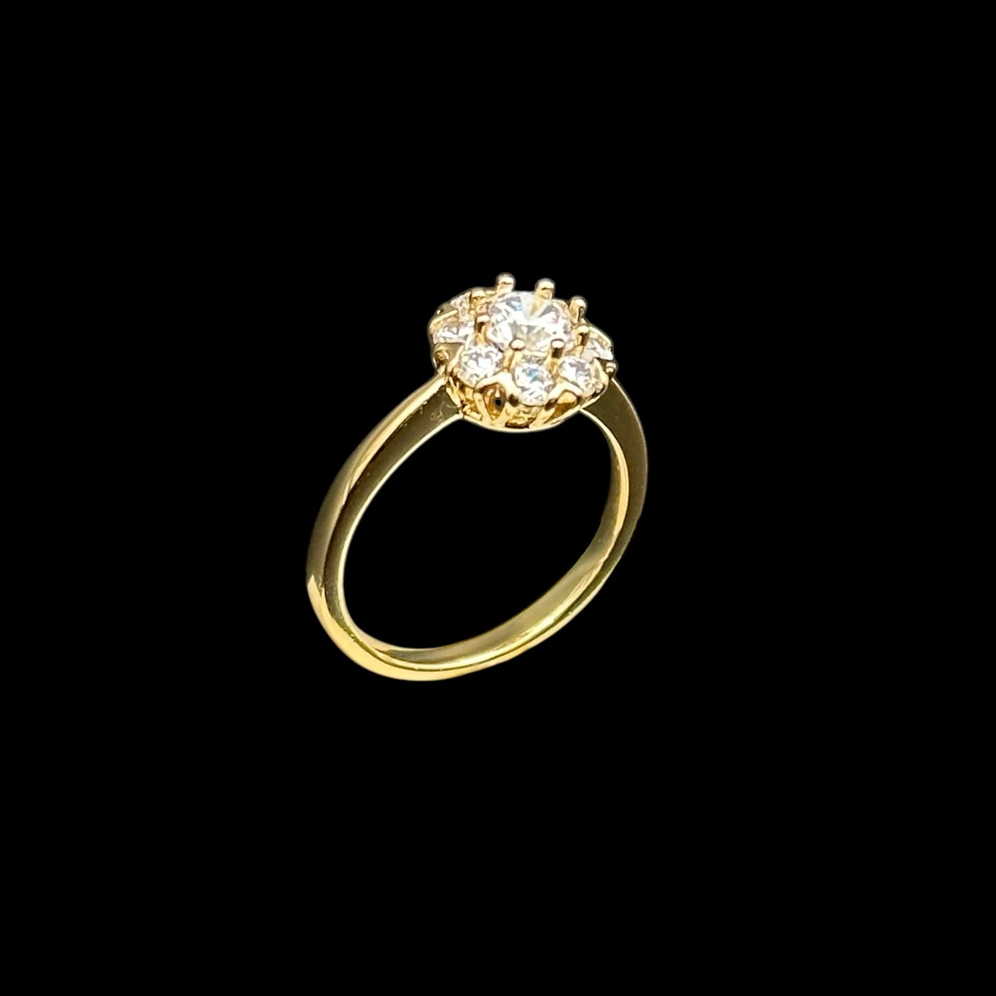 Inel Flower Placat cu Aur 18K