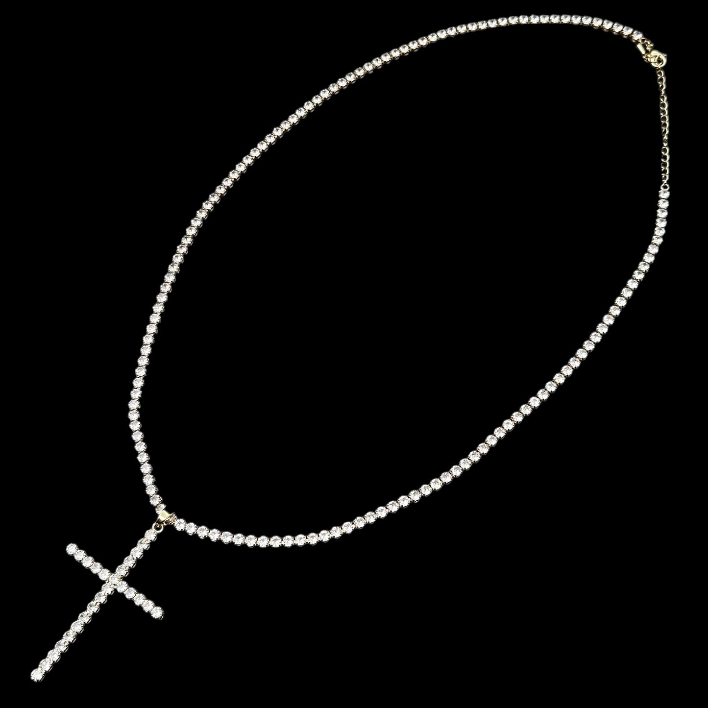 Colier Tennis Church Gold