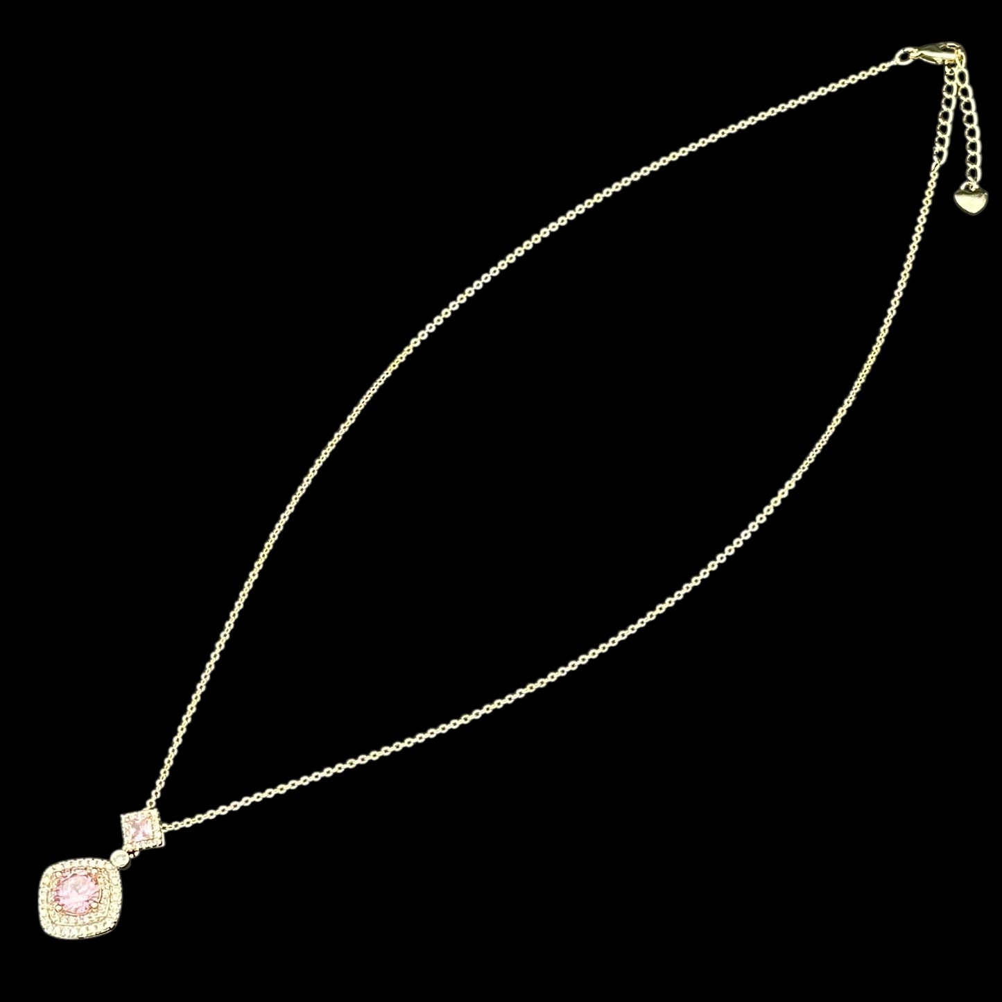 Colier Diamond Pink Placat cu Aur 18K