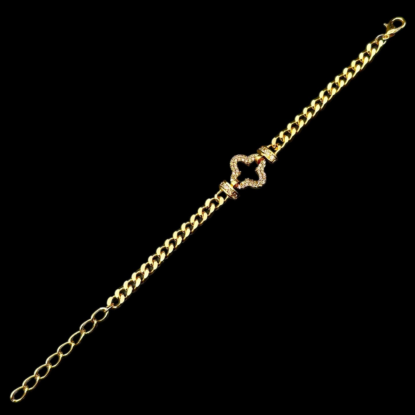 Brățară Trifoi Deluxe Gold INOX