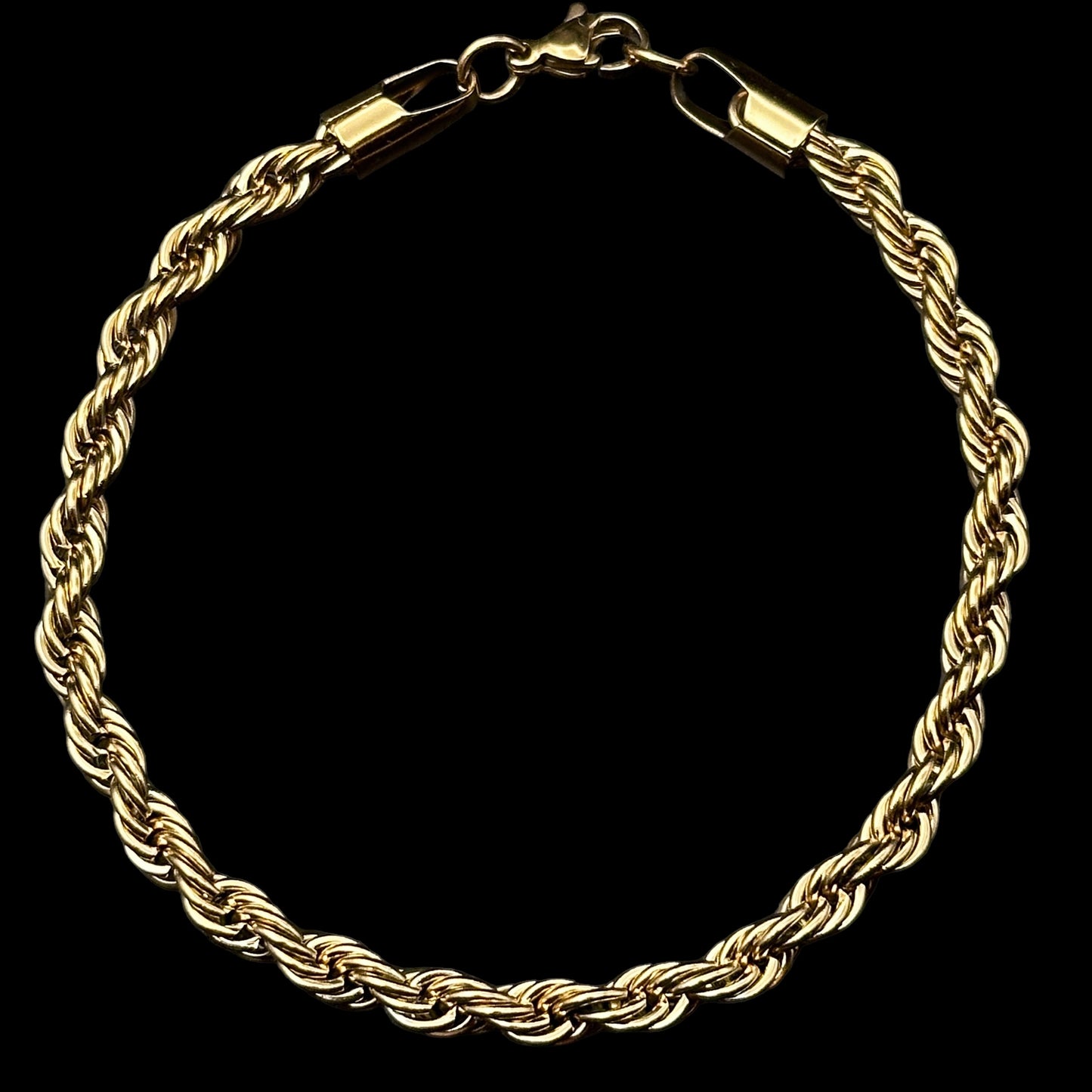 Brățară Rope 4mm Gold INOX