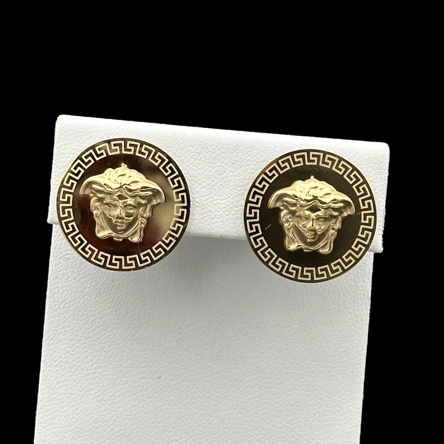 Cercei Medusa Placați cu Aur 18K