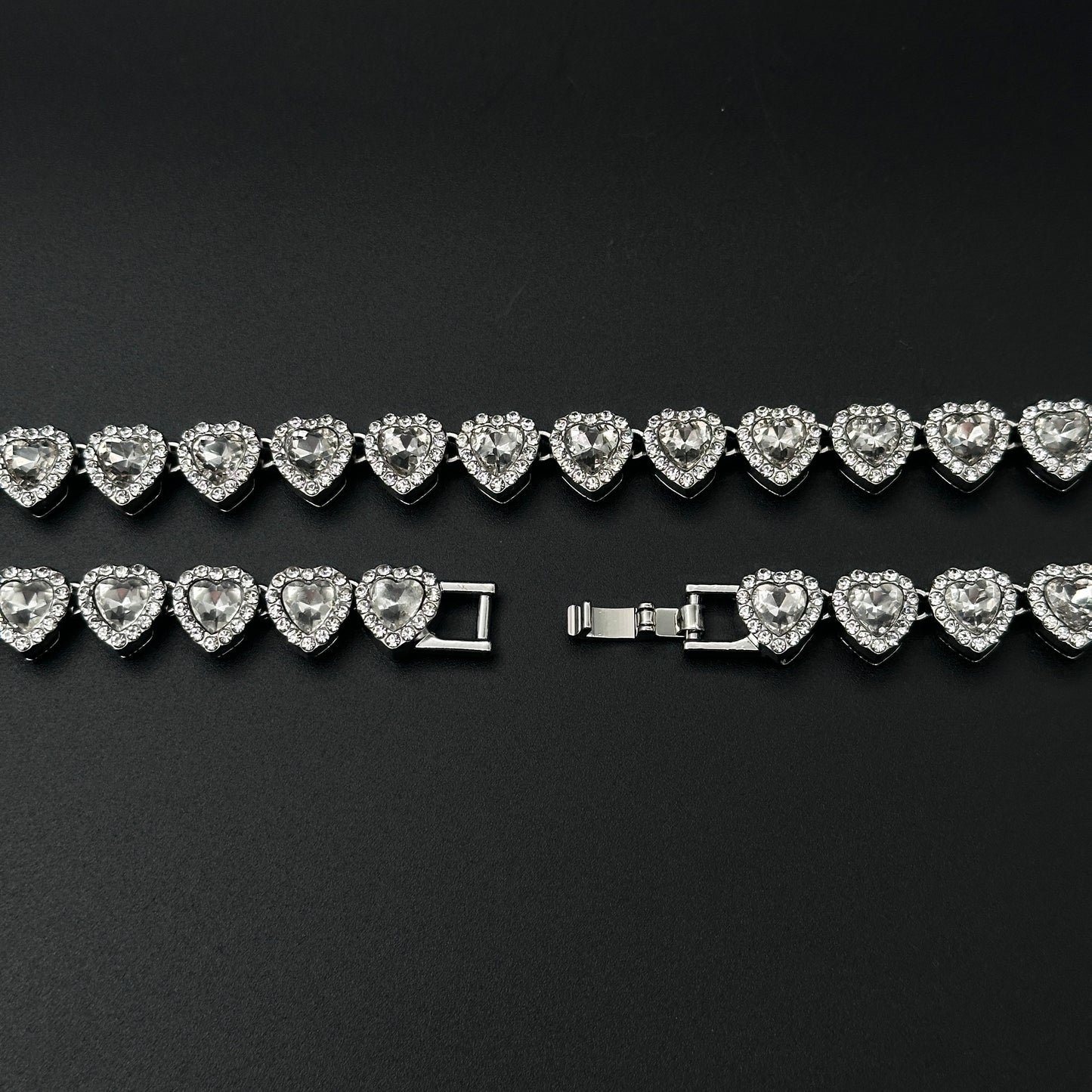 Brățară Tennis Loving Hearts Silver