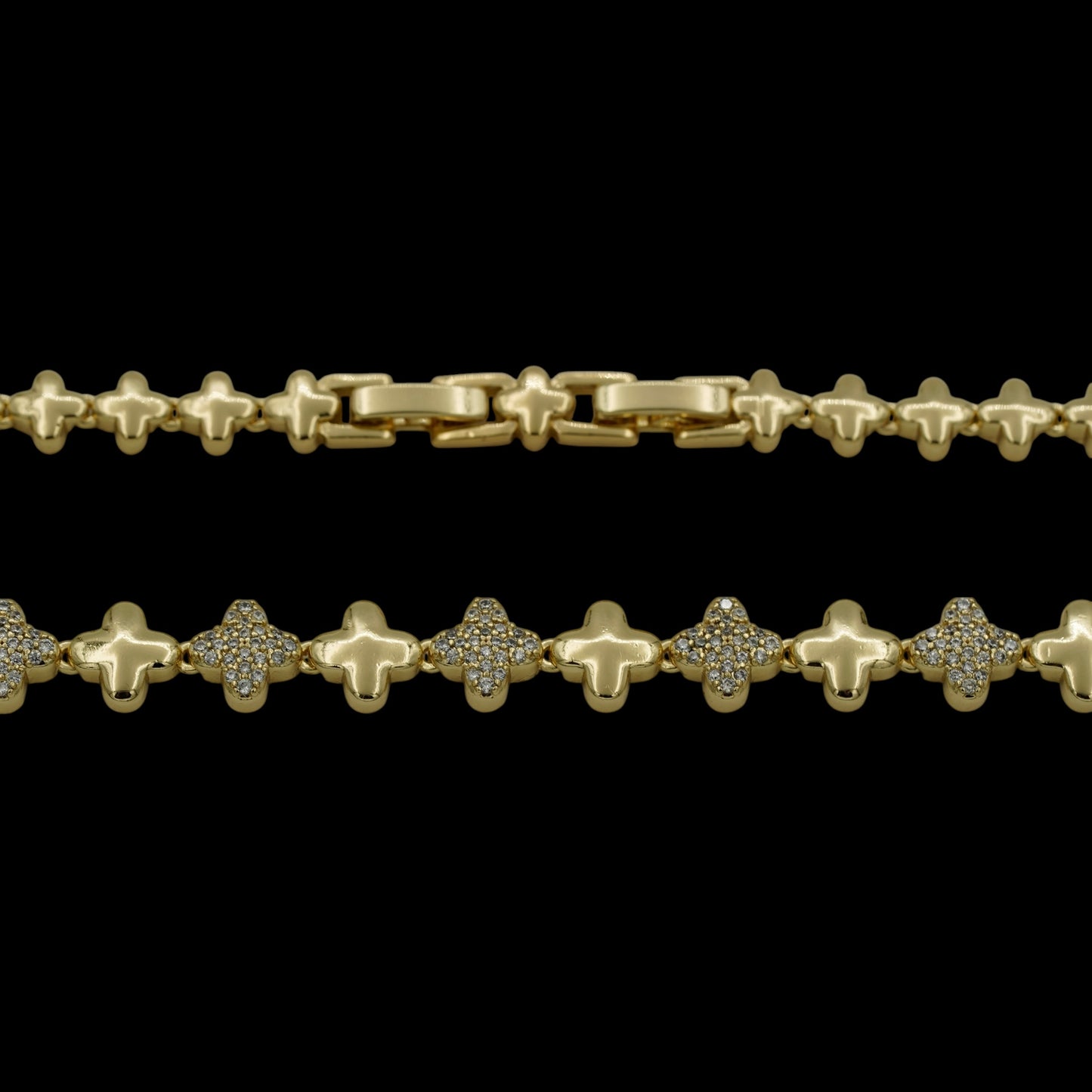 Colier Trifoi Signature Placat cu Aur 18K
