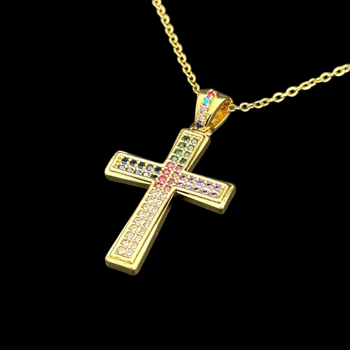 Colier Multicolor Gold INOX