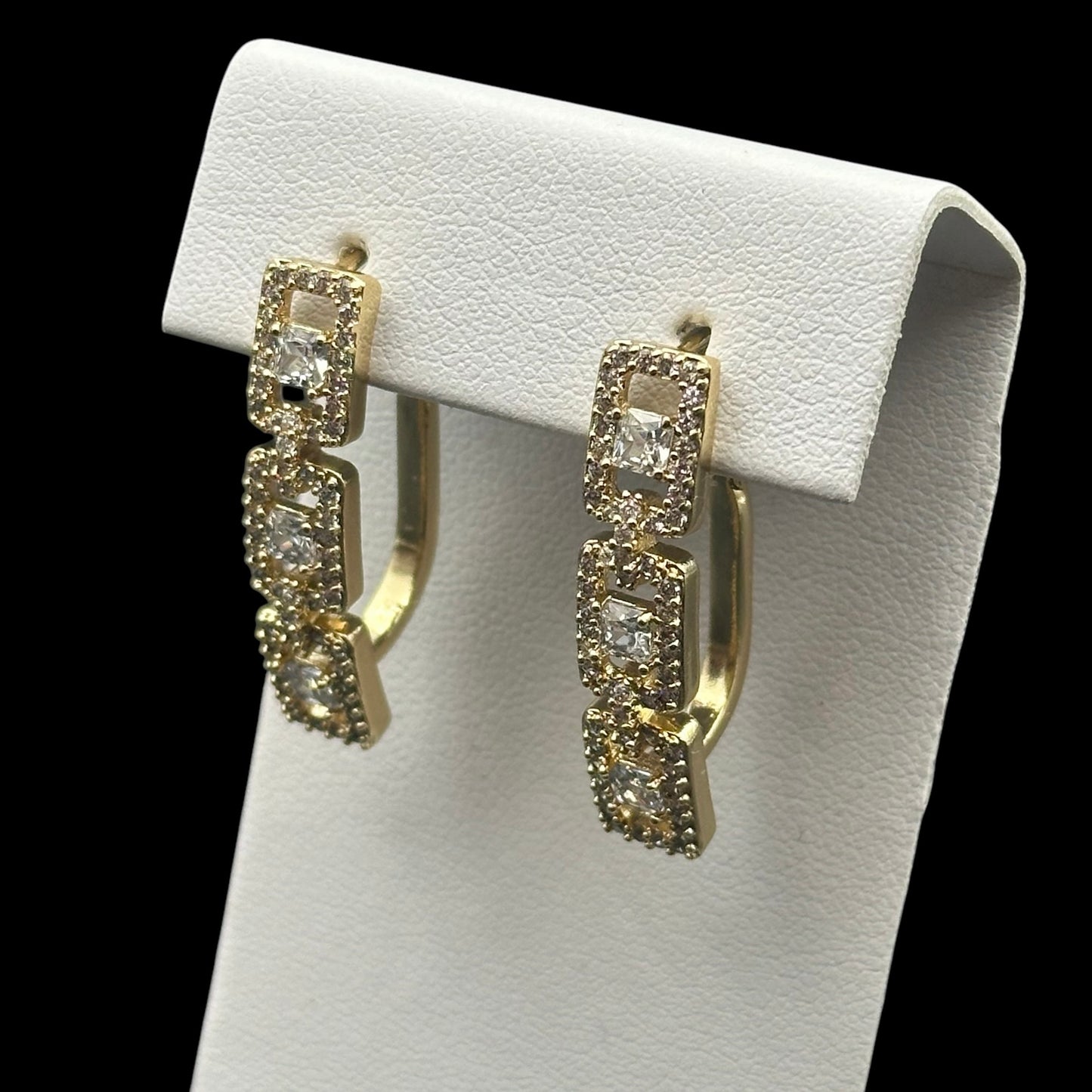 Cercei Elegance Placați cu Aur 18K