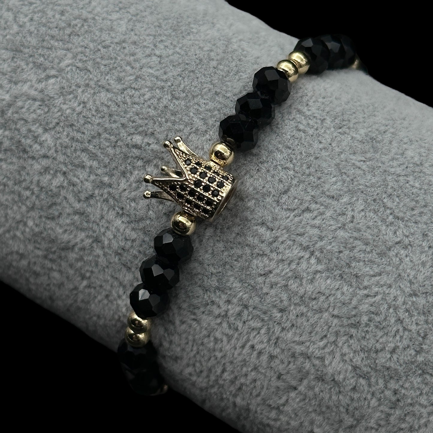 Brățară reglabilă Crown Black