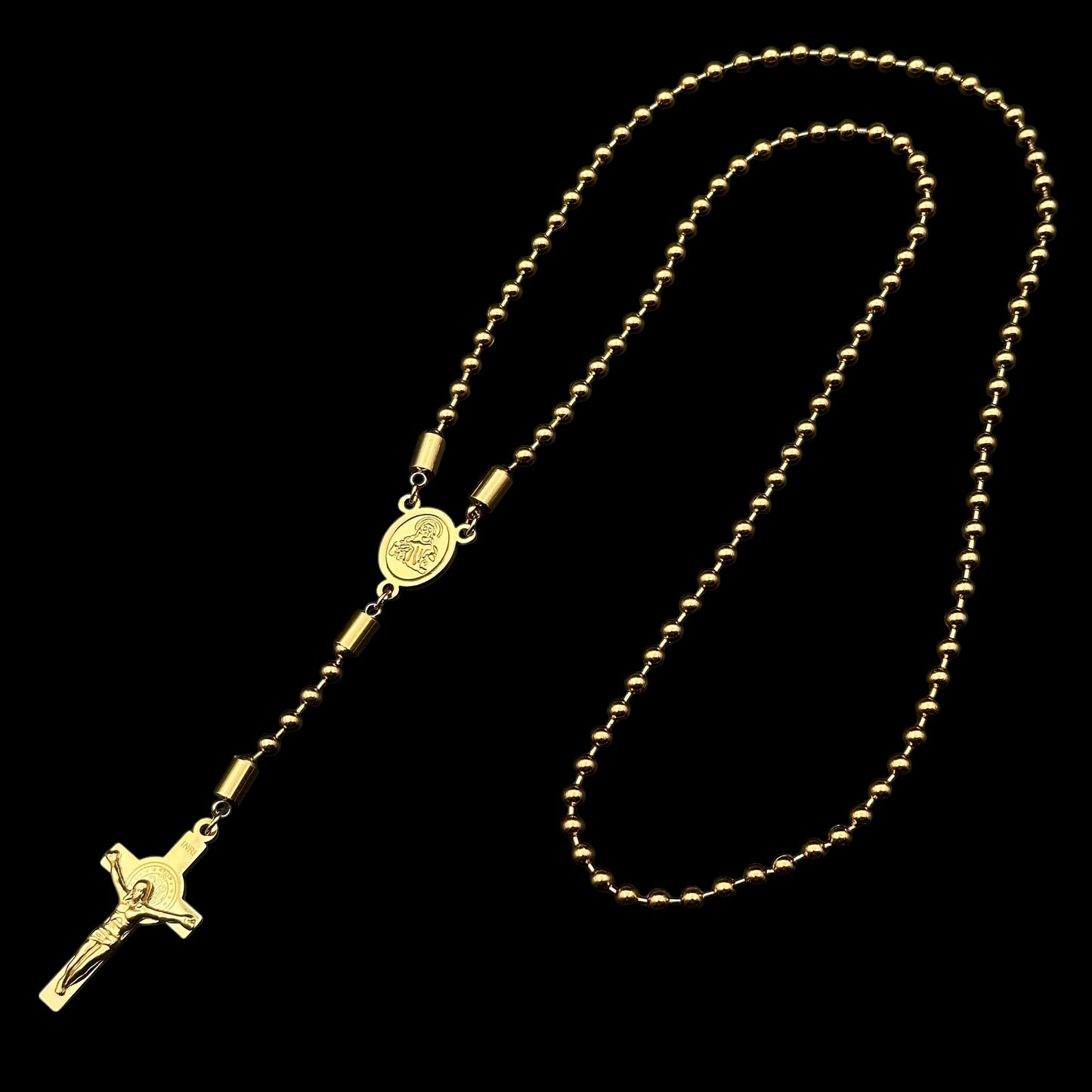 Colier Rosary Clasic Gold INOX