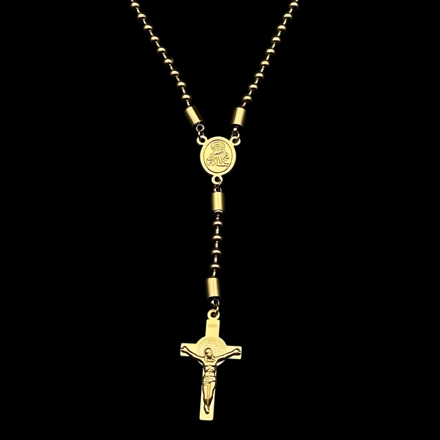 Colier Rosary Clasic Gold INOX