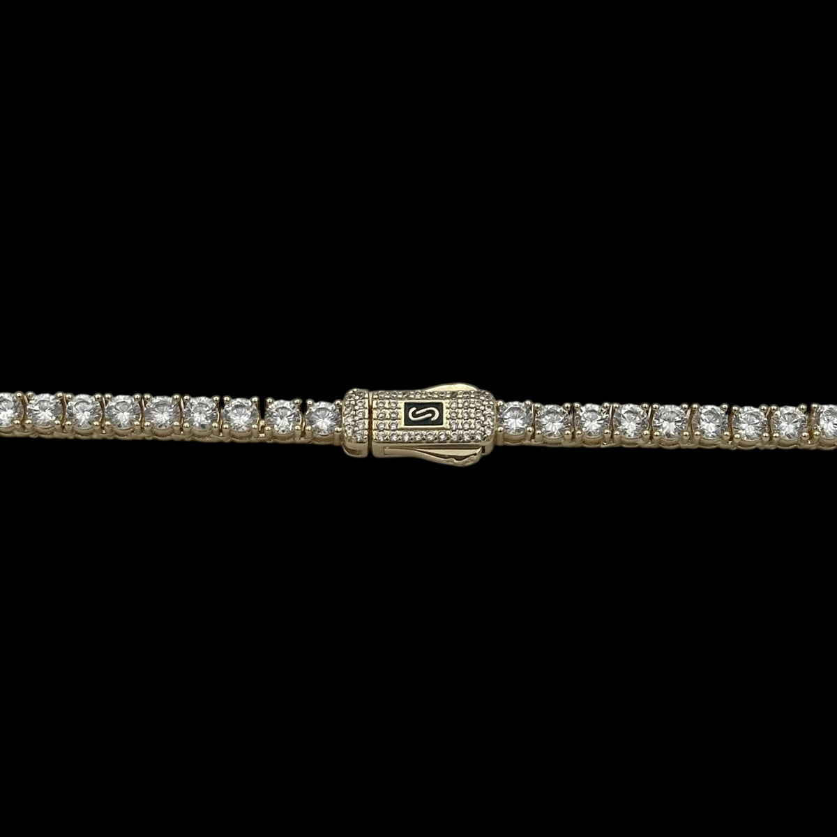 Colier Tennis Monaco Placat cu Aur 18K