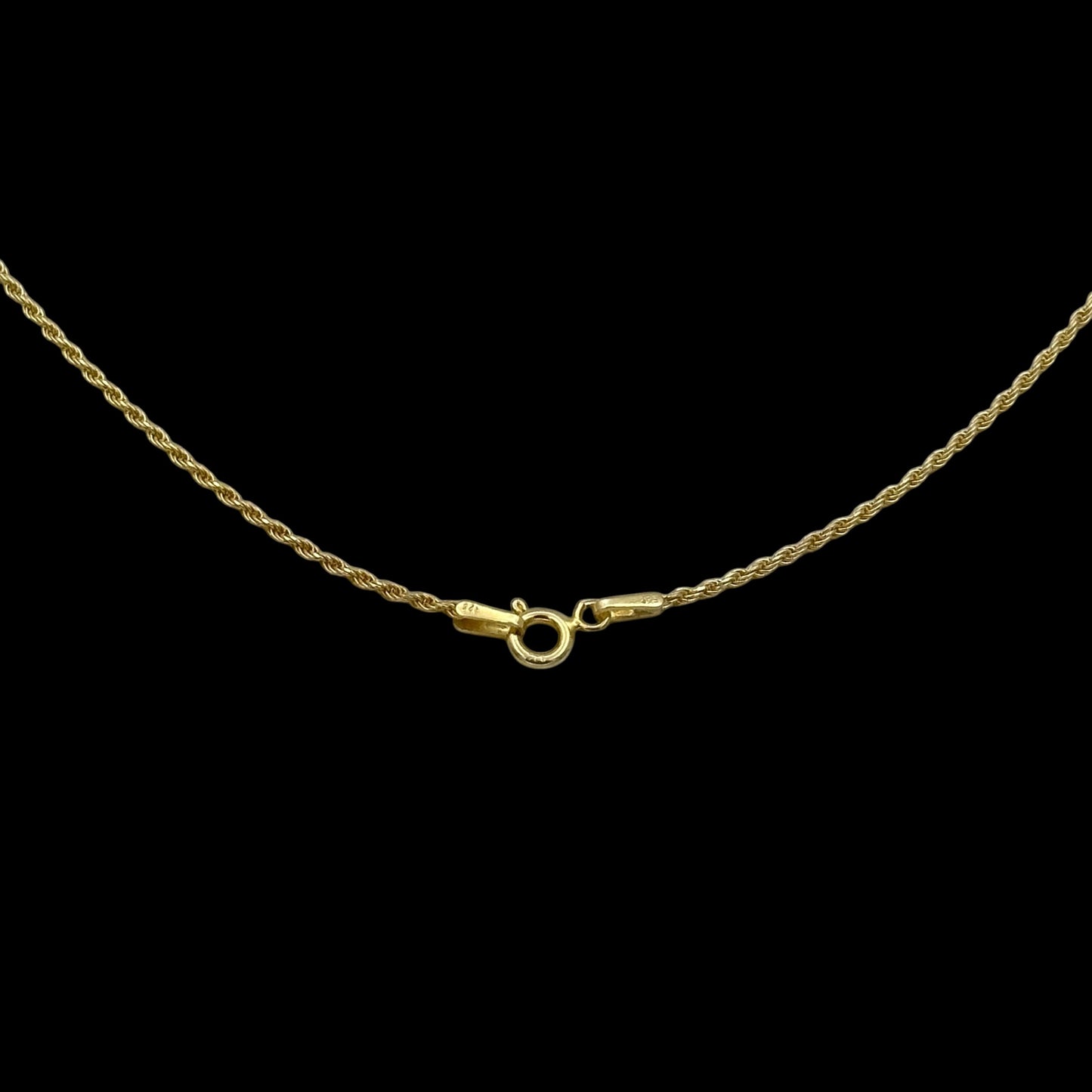 Colier Rope 2mm Argint Placat cu Aur 14K