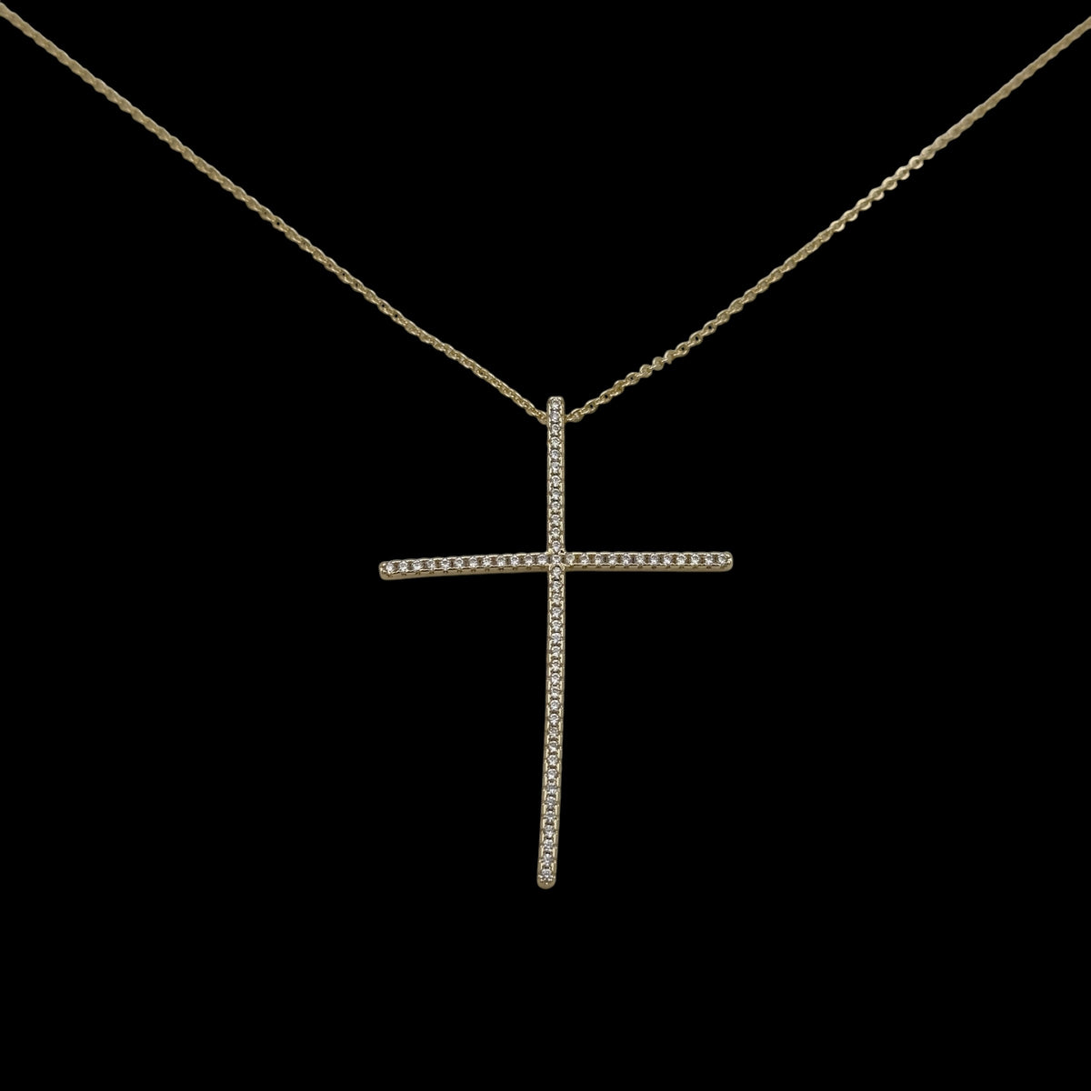 Colier Cross Placat cu Aur 18K