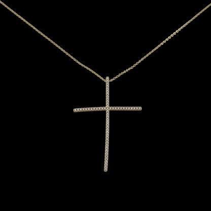 Colier Cross Placat cu Aur 18K