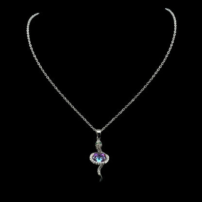 Colier cu pandantiv Venom Silver