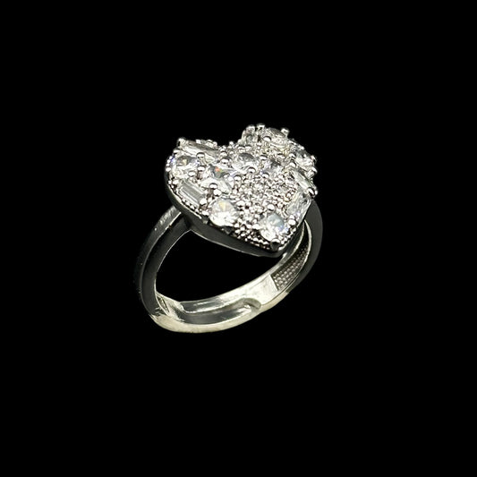 Inel reglabil Sparking Silver