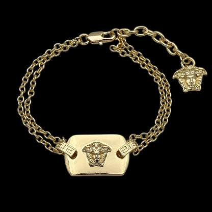 Brățară Medusa Placată cu Aur 18K