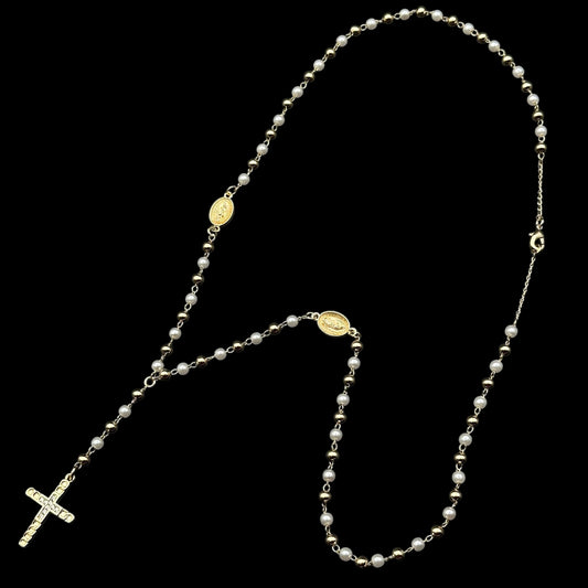 Colier Rosary Divine Placat cu Aur 18K