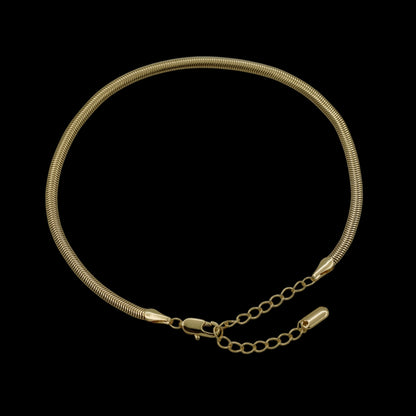 Bratara de picior Snake Placata cu Aur 18K