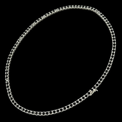 Colier Tennis 4,5mm Black Argint