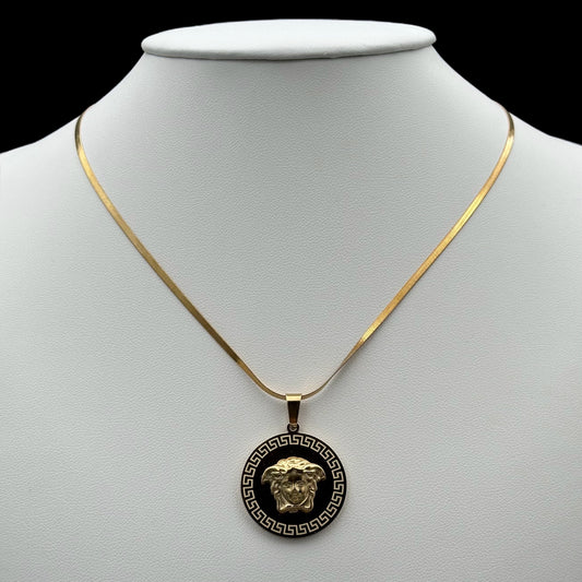 Colier Medusa Placat cu Aur 18K