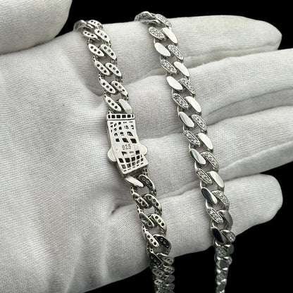 Colier Cuban Linked Argint