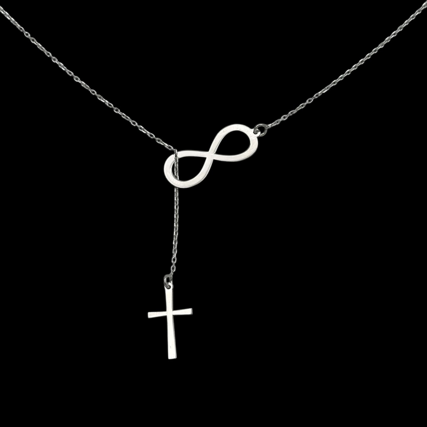Lantisor Infinity Cross Argint