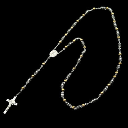 Colier Rosary Vintage Silver INOX
