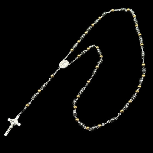Colier Rosary Vintage Silver INOX