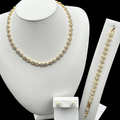 Set Tennis Angely Placat cu Aur 18K