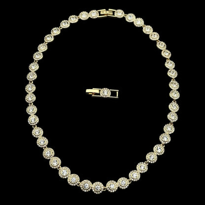 Set Tennis Angely Placat cu Aur 18K