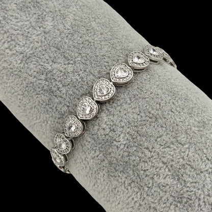 Bratara Tennis Love's Embrace Argint