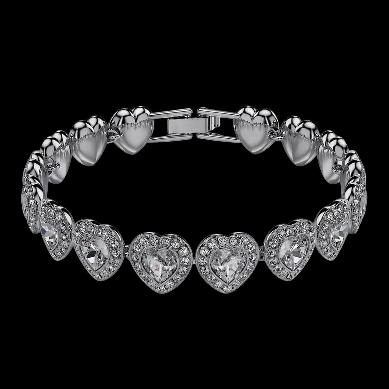 Set Tennis Affection Placat cu Aur Alb