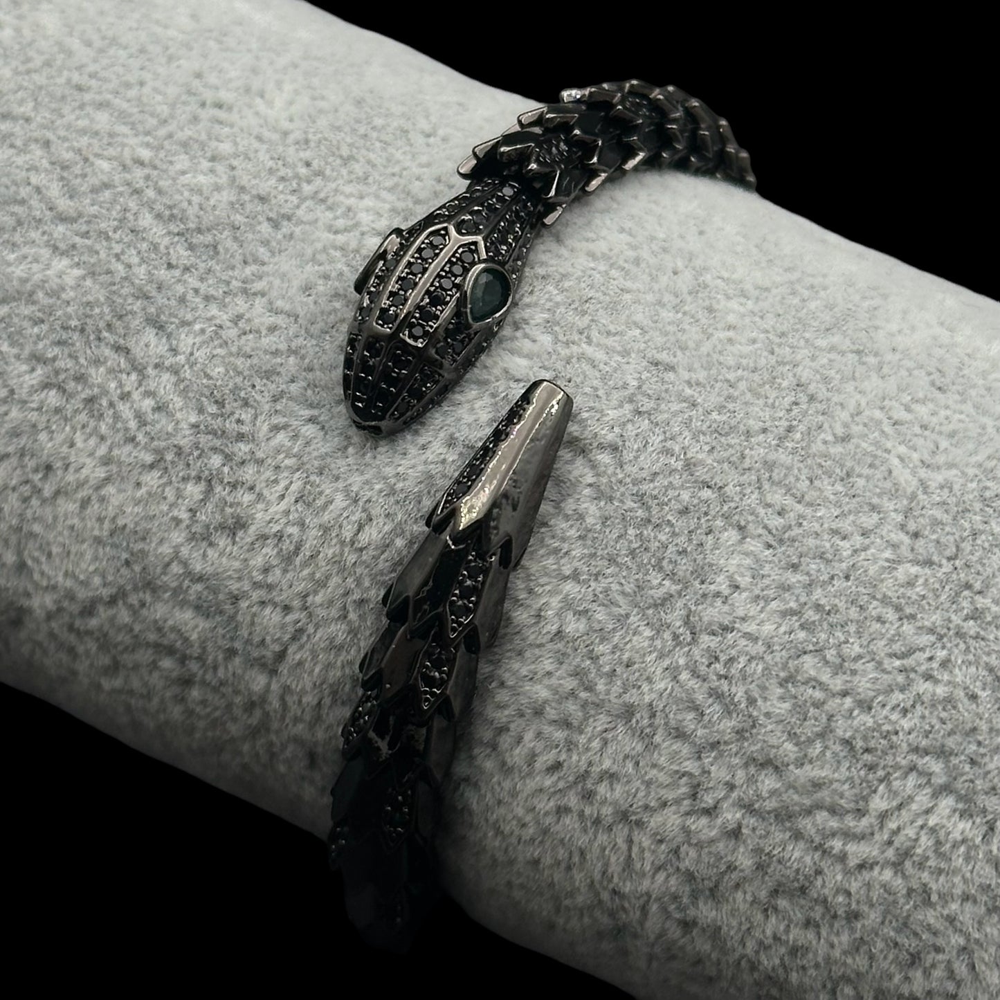 Brățară Fixă Snake Black INOX