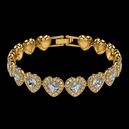 Set Tennis Affection Placat cu Aur 18K