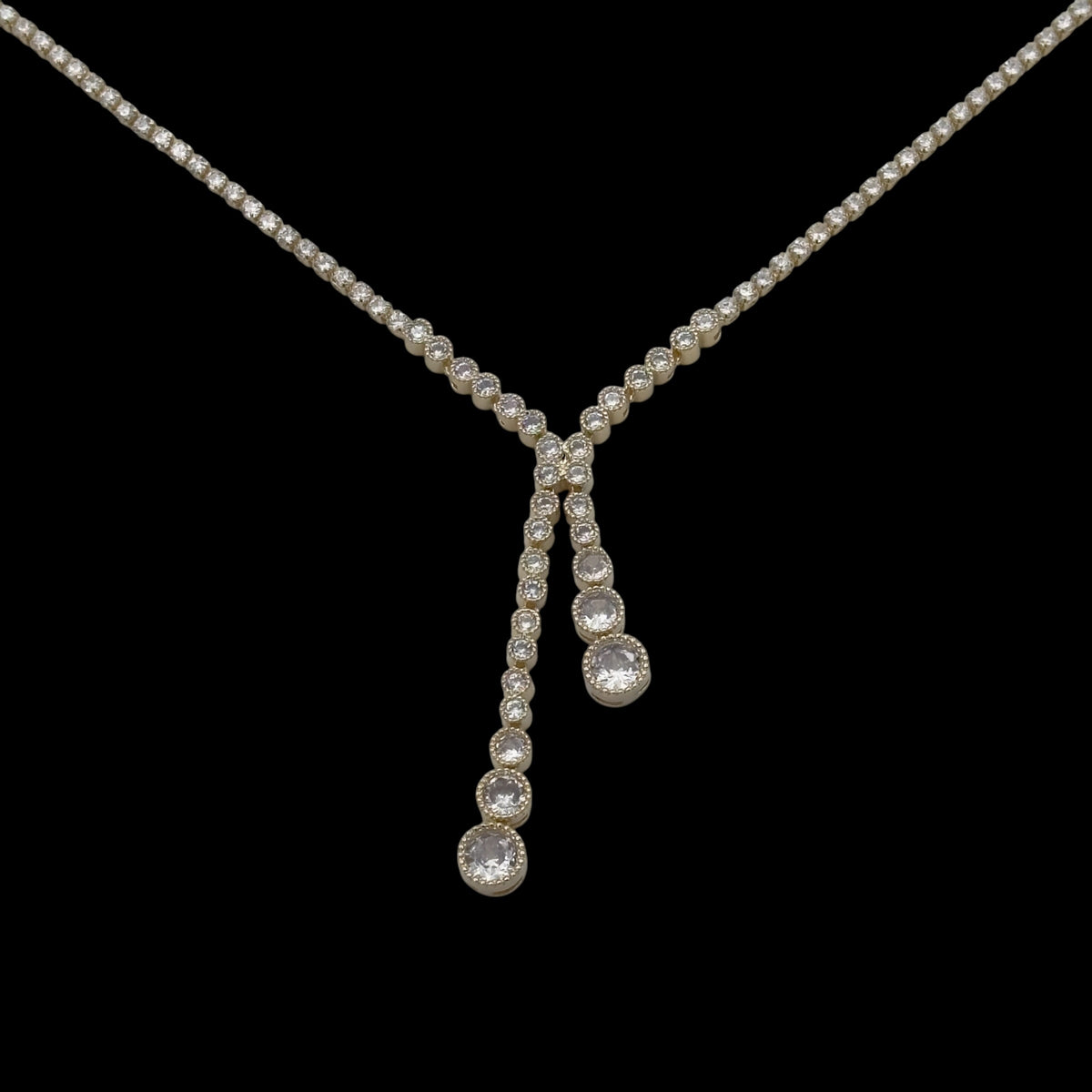 Colier Tennis Nova Placat cu Aur 18K