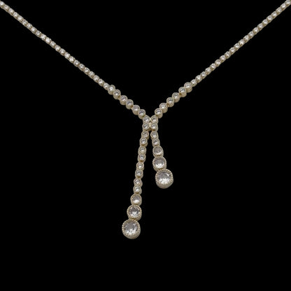 Colier Tennis Nova Placat cu Aur 18K